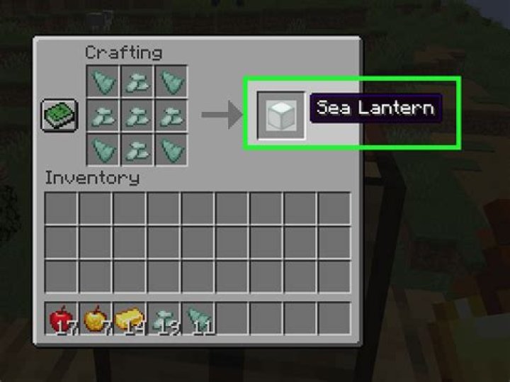 What is prismarine crystals used for in minecraft