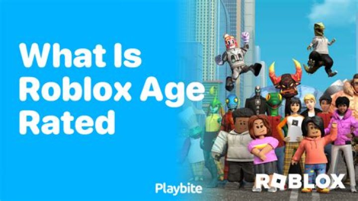 What is roblox age rated