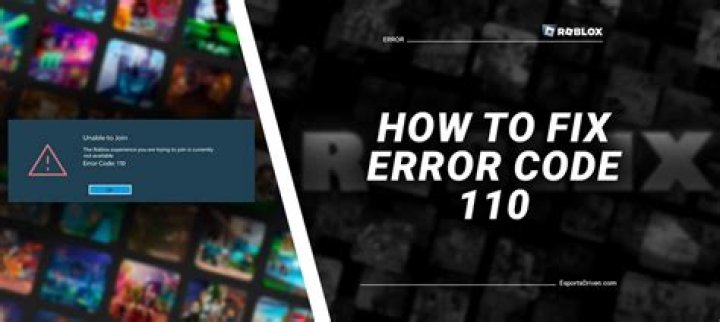What is roblox error code 110