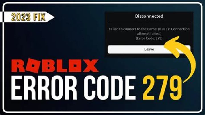 What is roblox error code 279