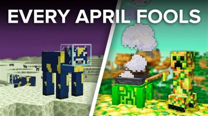 What is the april fools update minecraft 2021