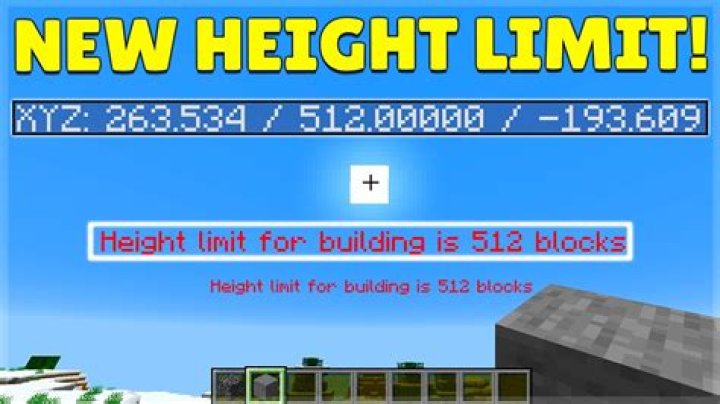 What is the height limit in minecraft 1.18