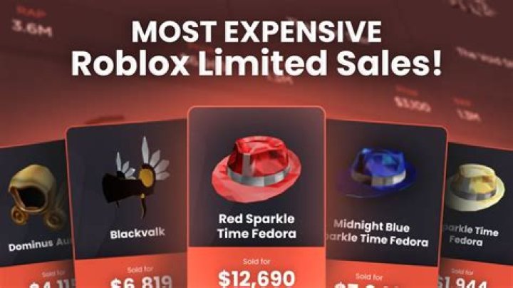 What is the most expensive roblox item 2020