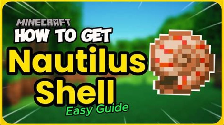 What is the nautilus shell for in minecraft