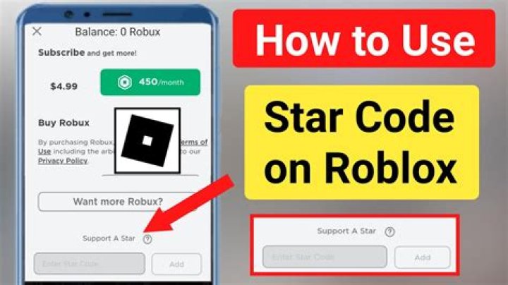 What is the star code on roblox