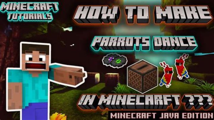 What song do parrots dance to in minecraft