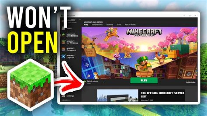 What to do if minecraft won t open