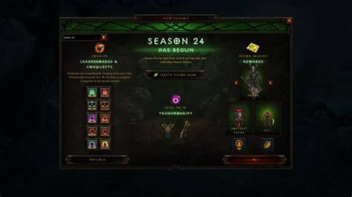 When does diablo 3 season 24 start