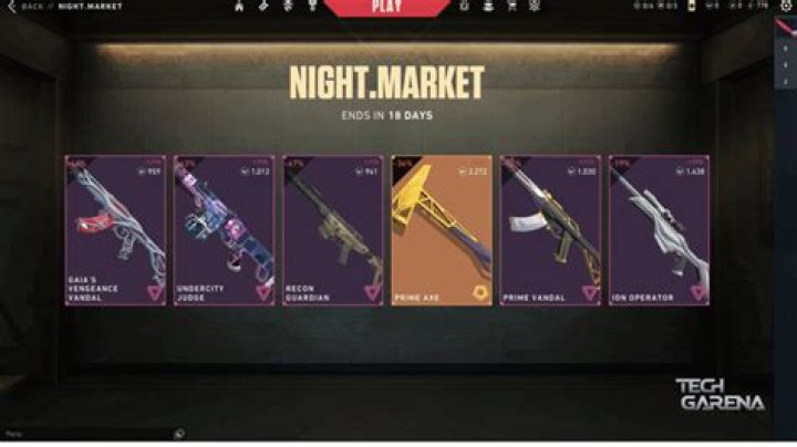 When does night market come back valorant