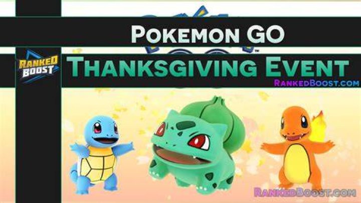 When does pokemon go thanksgiving event end