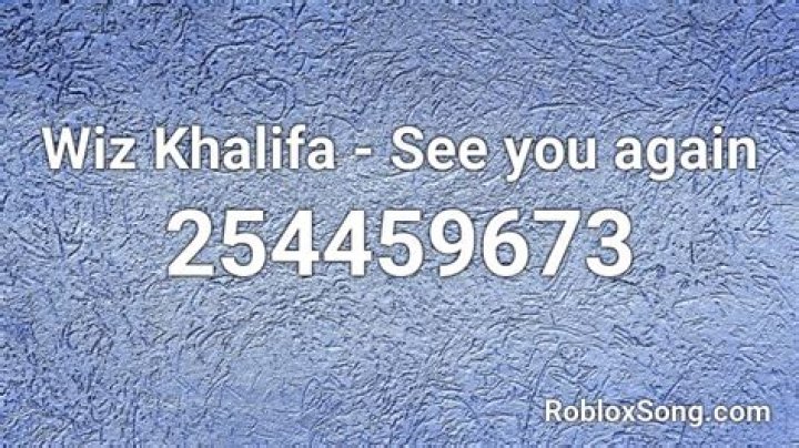 When i see you again roblox id