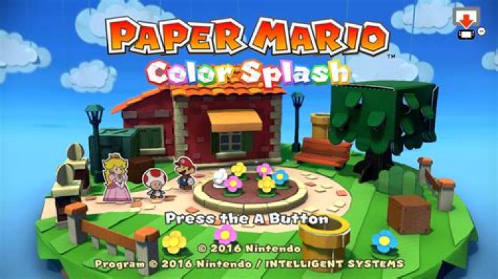 When is paper mario color splash coming out