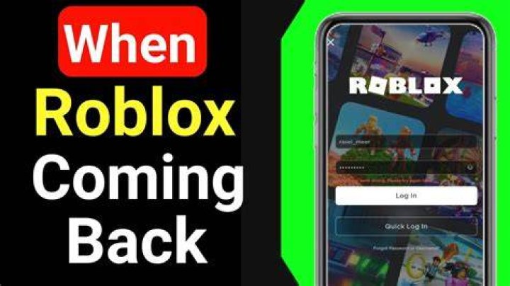 When is roblox coming back 2021 october
