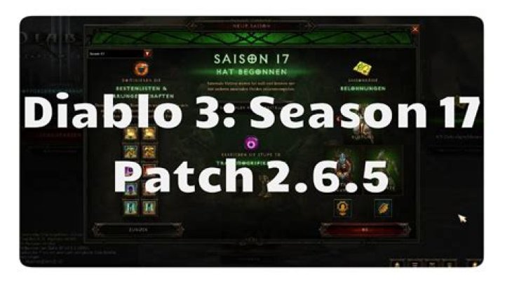 When is season 17 diablo 3