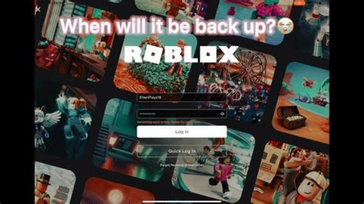 When will roblox be back up