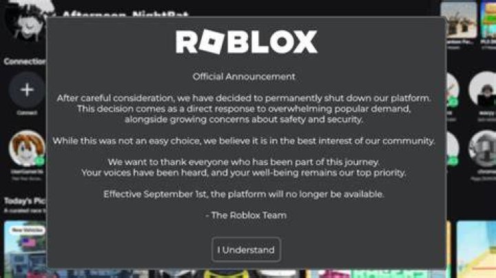 When will roblox be online again