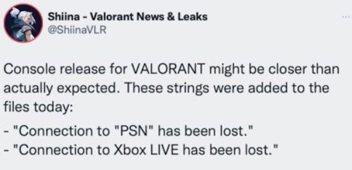 When will valorant be on xbox