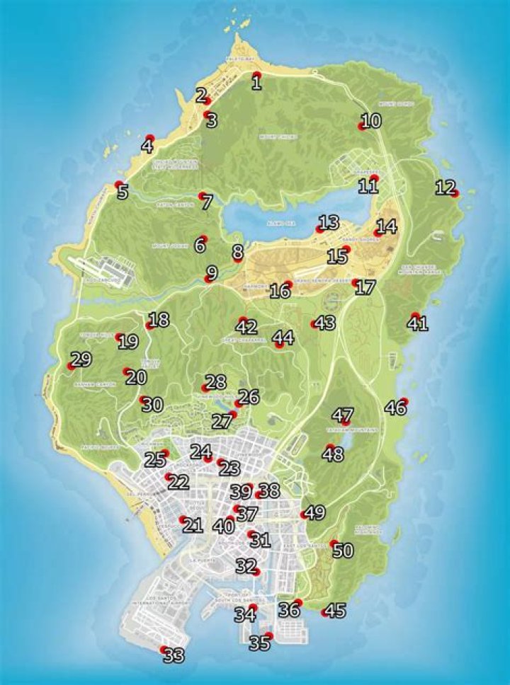 Where are the spaceship parts in gta 5