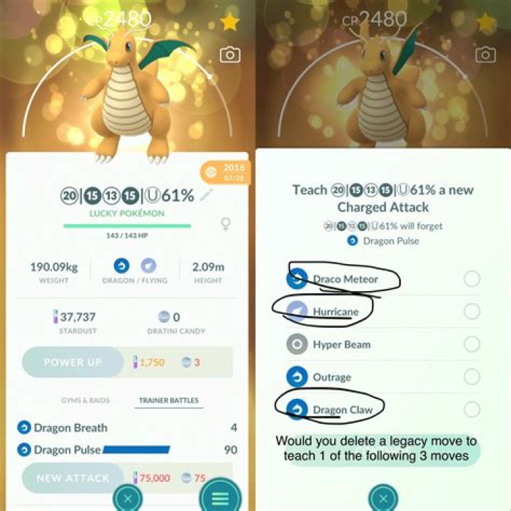 Where can i find dragonite pokemon go