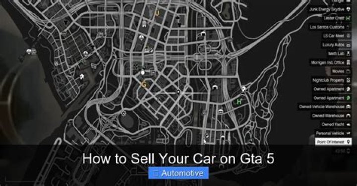 Where can you sell cars in gta 5