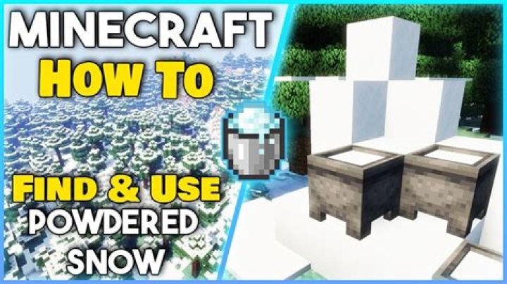 Where do you find powdered snow in minecraft