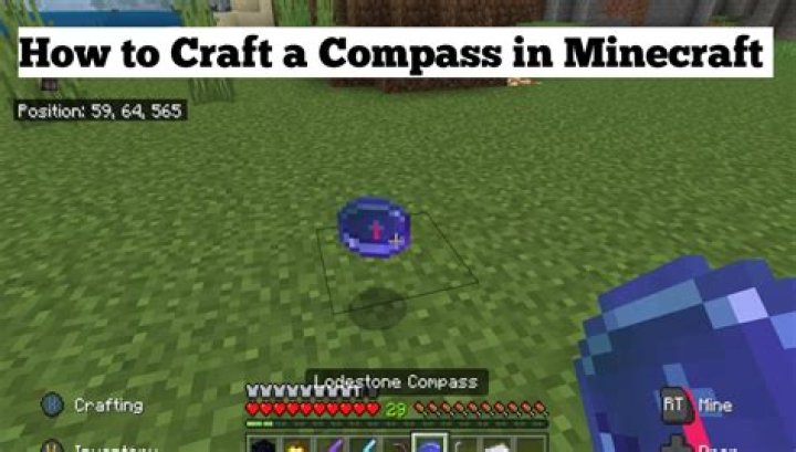 Where does the compass point to in minecraft