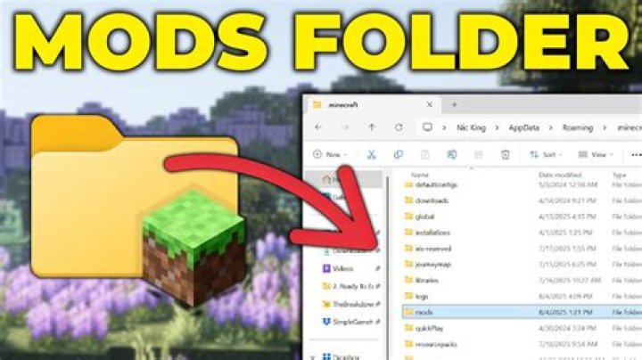 Where is the mod folder in minecraft?