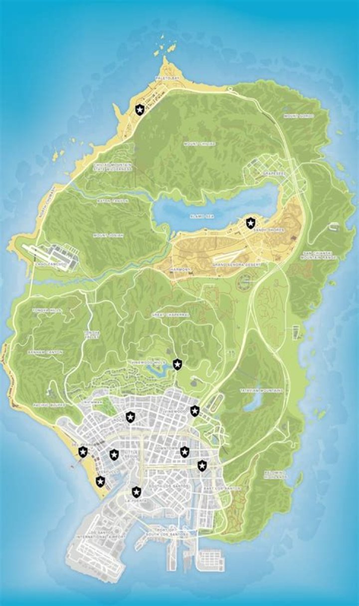 Where is the police department in gta 5