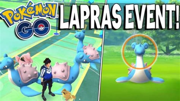 Where to catch a lapras in pokemon go