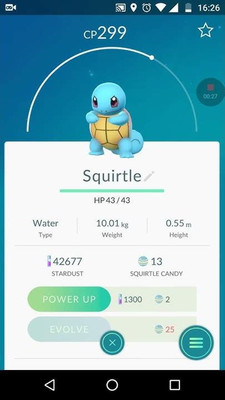 Where to catch squirtle pokemon go