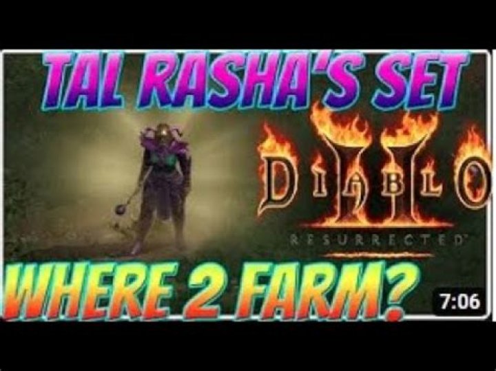 Where to farm tal rasha set diablo 2