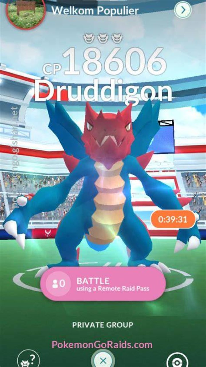 Where to find druddigon in pokemon go