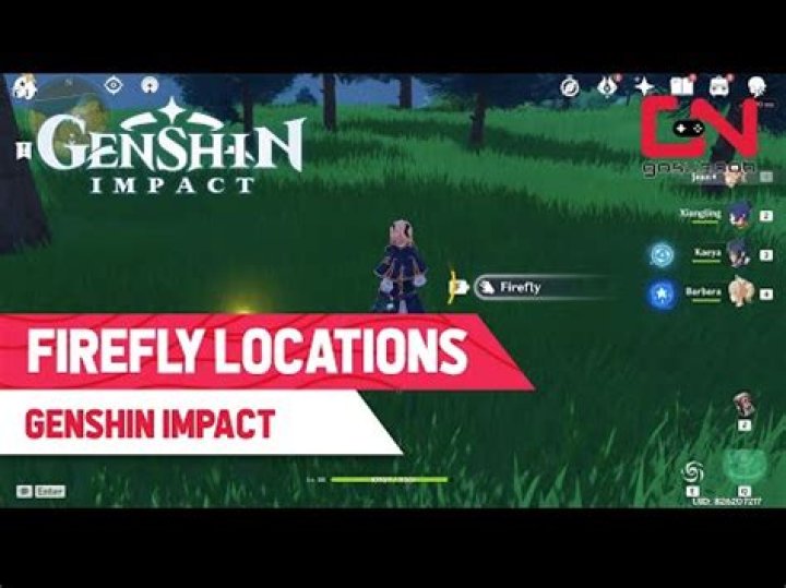 Where to find fireflies in genshin impact