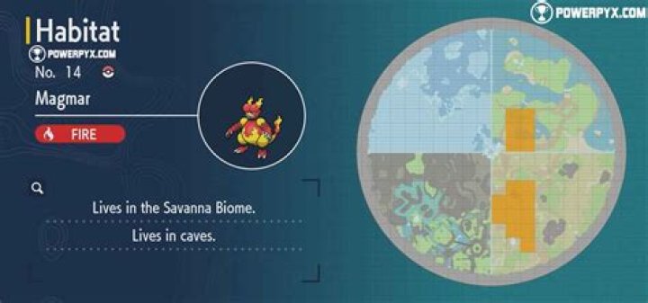 Where to find magmar in pokemon go
