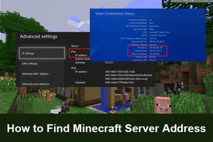 Where to find the server address in minecraft