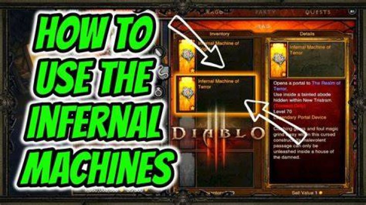 Where to use infernal machine in diablo 3