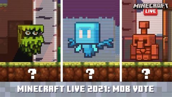 Which mob won the vote 2021 minecraft live