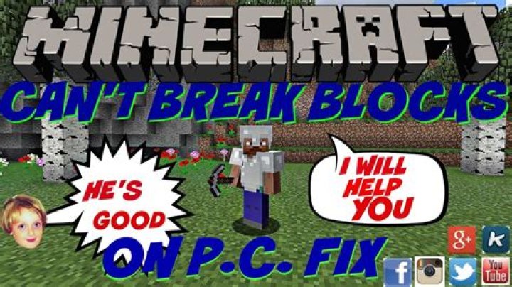 Why can’t i break blocks in minecraft survival
