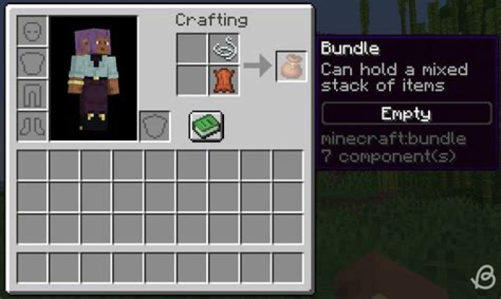 Why can’t i make a bundle in minecraft