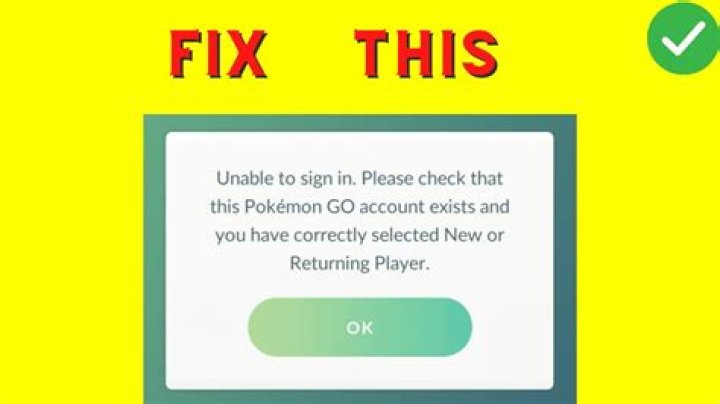 Why can’t i sign into pokemon go