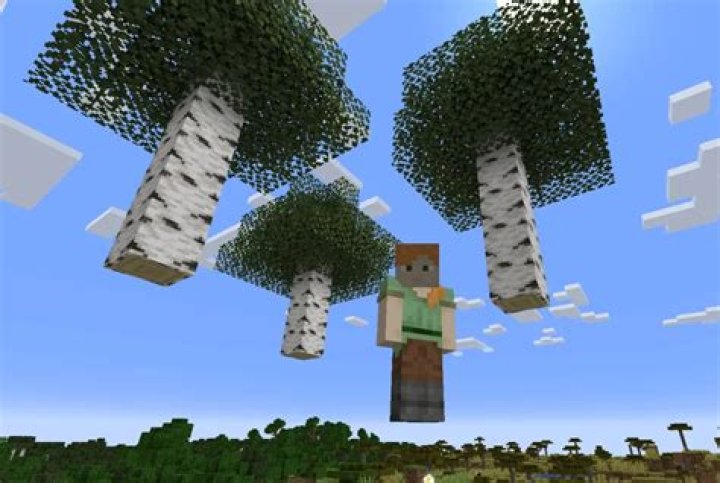 Why can’t you leave trees floating in minecraft