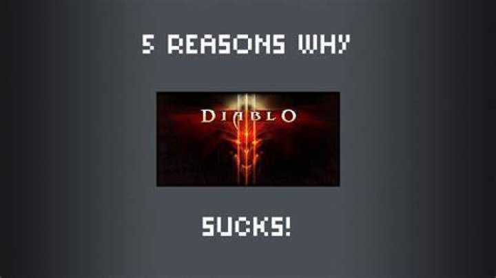 Why diablo 3 sucks