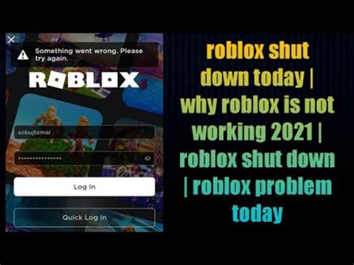 Why did roblox shut down today 2021