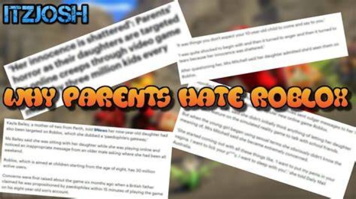 Why do parents hate roblox