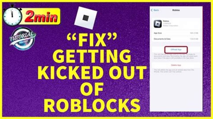 Why does roblox keep kicking me out on tablet