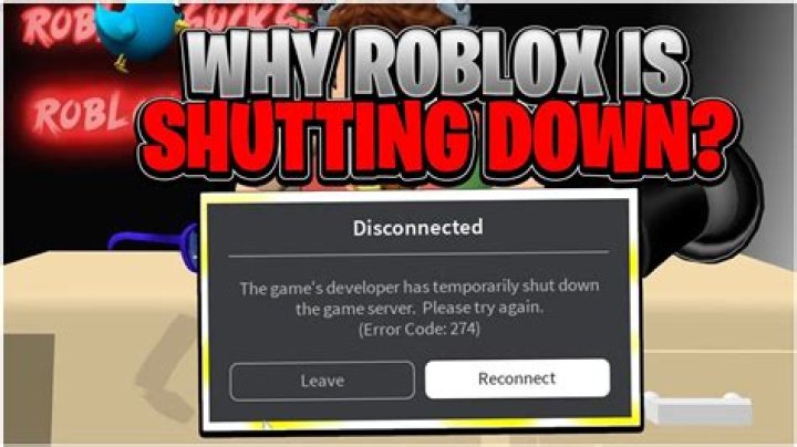 Why has roblox shut down