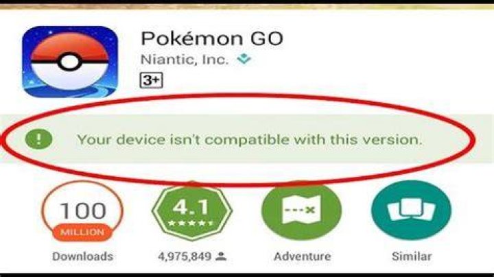 Why is my device not compatible with pokemon go