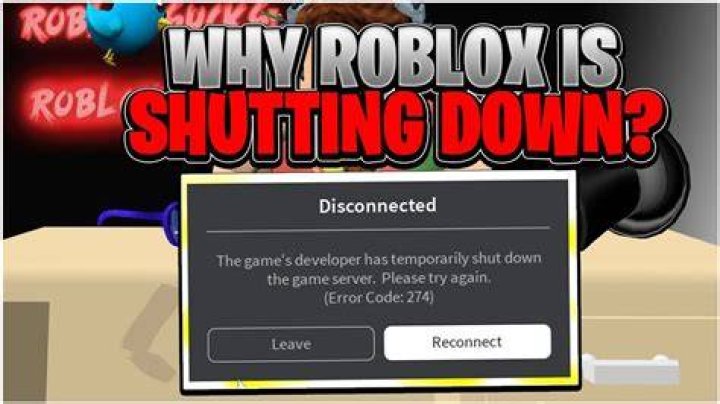 Why is roblox being shut down