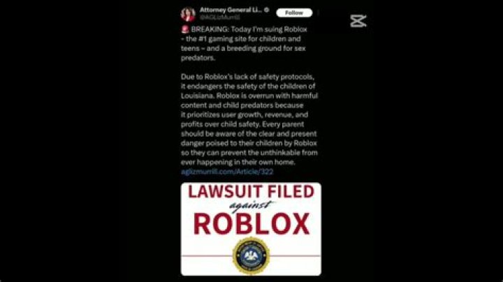 Why is roblox getting sued