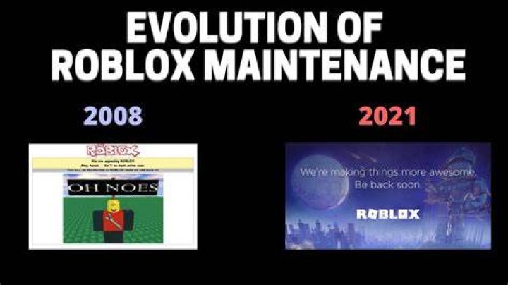 Why is roblox under maintenance 2021